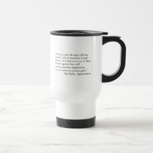 Mug De Voyage Aeschylus cite : La sagesse vient de la souffrance