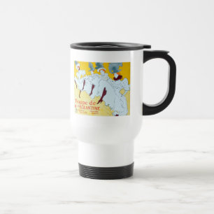 Mug De Voyage Affiche de la danseuse jaune de Toulouse Lautrec