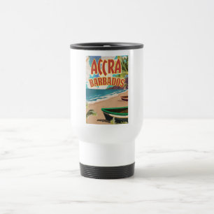 Mug De Voyage Affiche de voyage Accra Barbade