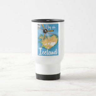 Mug De Voyage Affiche de voyage aérien vintage Islande