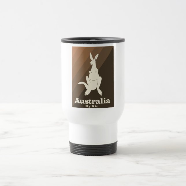 Mug De Voyage affiche de voyage Australia By Air Kangaroo. (Centre)
