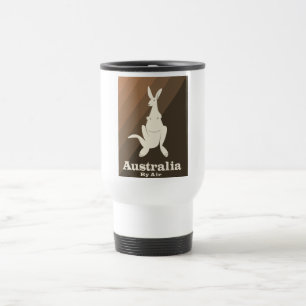 Mug De Voyage Affiche de voyage Kangaroo Australia By Air.