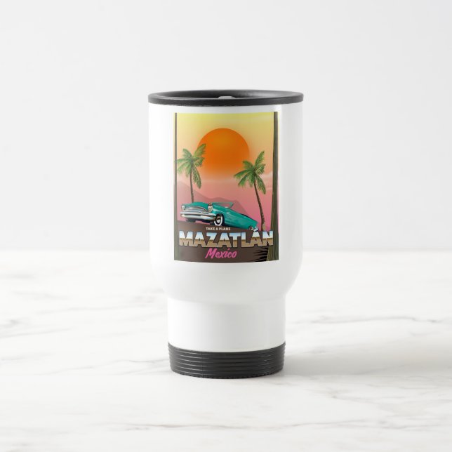 Mug De Voyage Affiche de voyage Mazatlán Mexique (Centre)