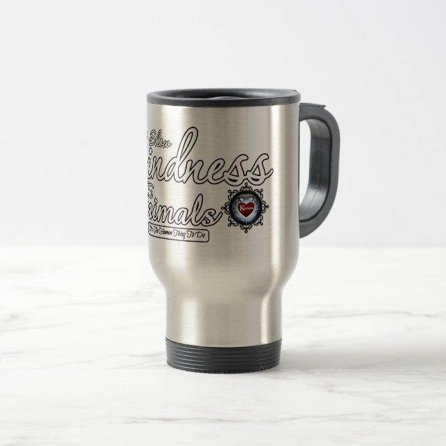 Mug De Voyage Afficher La Sincérité Aux Animaux (Devant droit)
