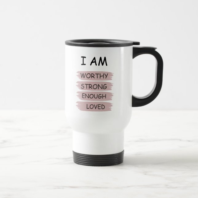 Mug De Voyage Affirmation d'auto-amour Voyage Mug (Droite)