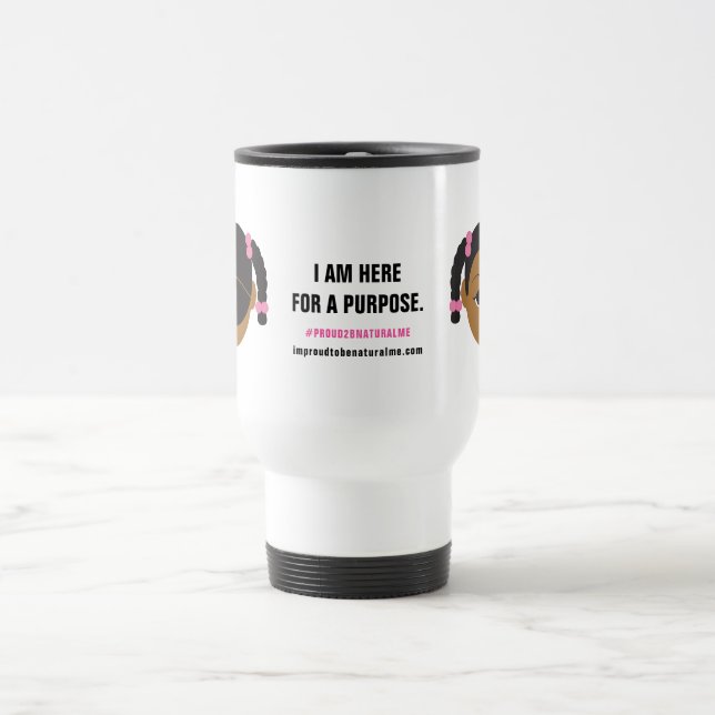 Mug De Voyage Affirmation #Proud2BNaturalMe (Centre)