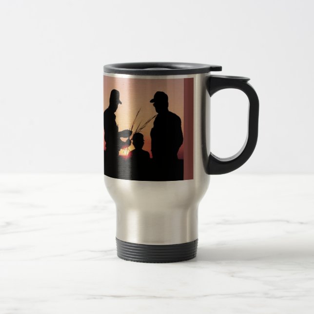 Mug De Voyage Agriculteurs et coucher du soleil (Droit)