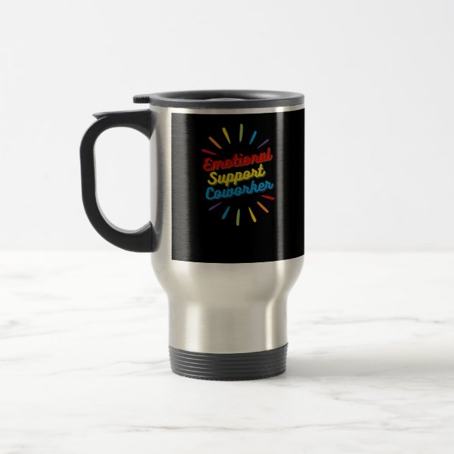 Mug De Voyage Aide Émotionnelle Cadeaux De Cotravailleur Pour Le (Gauche)