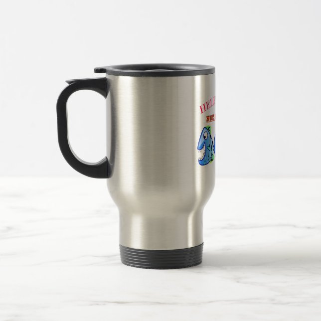 MUG DE VOYAGE AIDE NÉCESSAIRE. (Gauche)