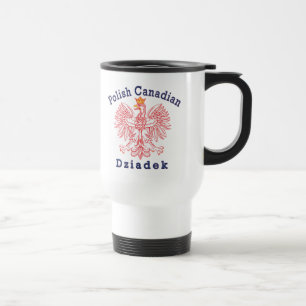 Mug De Voyage Aigle canadien polonais Dziadek
