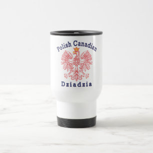 Mug De Voyage Aigle canadien polonais Dziadzia