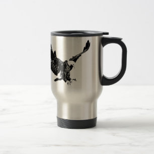 Mug De Voyage Aigle noir et blanc
