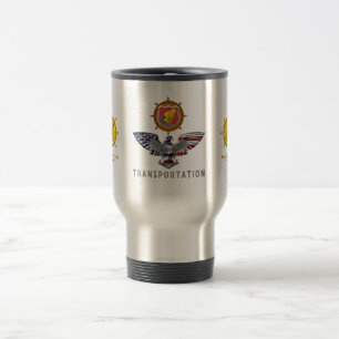 Mug De Voyage Aigle personnalisé pour vétéran du corps des trans