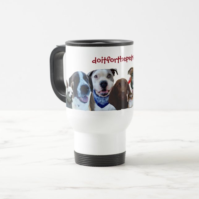 Mug De Voyage Ajoutez vos photos préférées d'animal (Devant gauche)