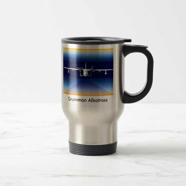 Mug De Voyage Albatros bleu, albatros de Grumman (Droit)