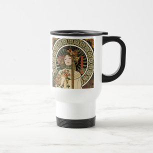 Mug De Voyage Alfonse Mucha Trappistine Nouveau