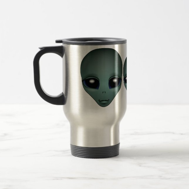 Mug De Voyage Alien Gray Extraterrestrial Cups et verre Alien (Gauche)