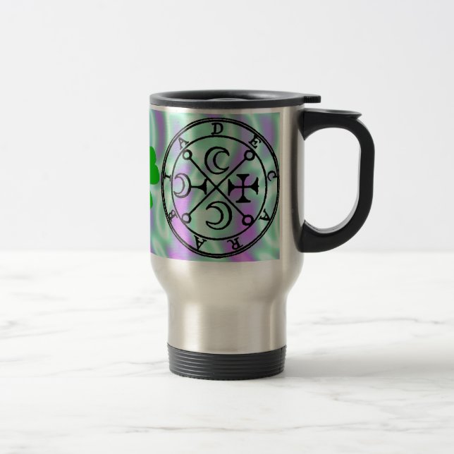 Mug De Voyage Alien Vert, Boue de Voyage Seal de Decarabia (Droit)