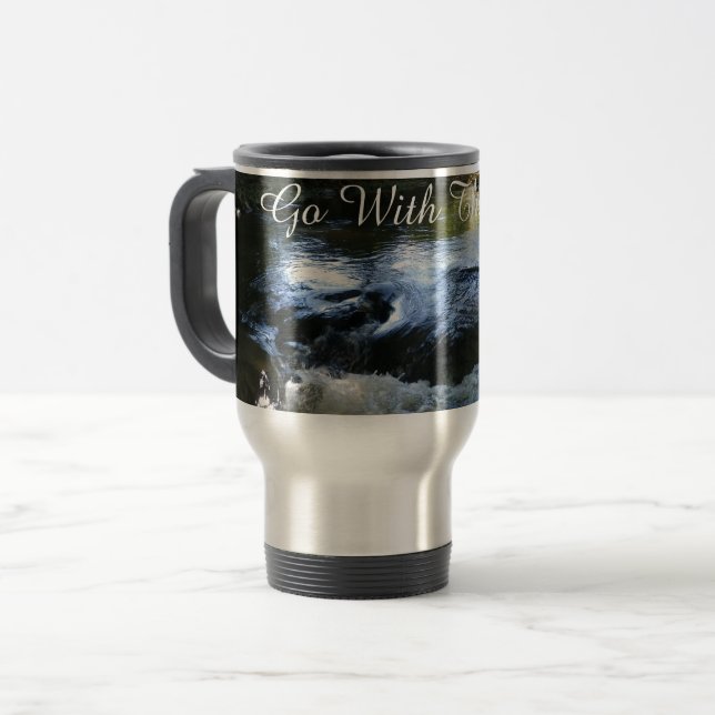 Mug De Voyage Aller Avec Le Flux (Devant gauche)