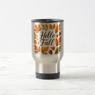 Mug De Voyage Allo Feuilles et glaces automnales