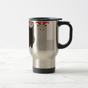 Mug De Voyage alpacas de rennes de noël