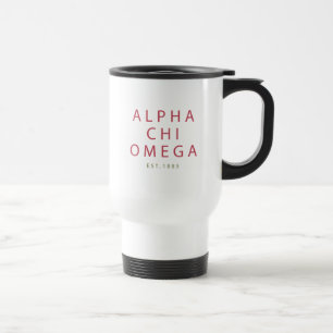 Mug De Voyage Alpha Chi Omega   Établi en 1885
