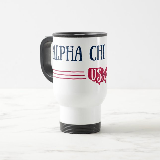 Mug De Voyage Alpha Chi Omega - Etats-Unis (Devant gauche)