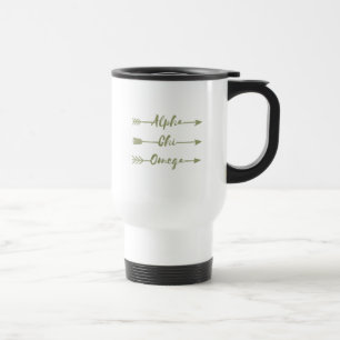 Mug De Voyage Alpha flèches d'Omega de Chi
