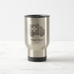 Mug De Voyage Ambulance; Métal