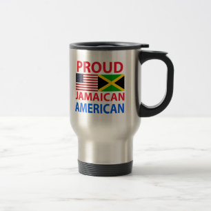 Mug De Voyage Américain jamaïcain fier
