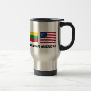 Mug De Voyage Américain lithuanien