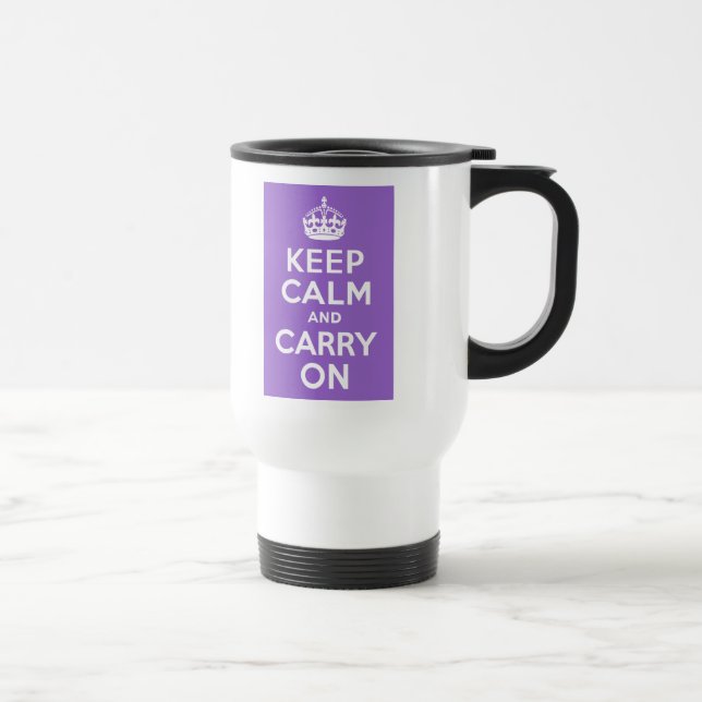 Mug De Voyage Améthyste Gardez le calme et continuer (Droite)