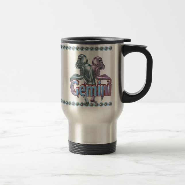 Mug De Voyage Amitié d'astrologie de Gémeaux de Valxart Poissons (Droit)