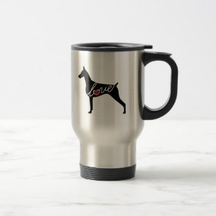 Mug De Voyage Amour de dobermann