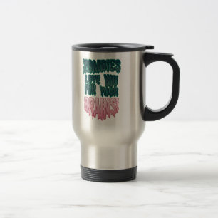 Mug De Voyage Amour de zombis vous pour vos cerveaux !