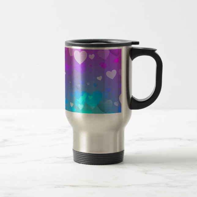 Mug De Voyage Amour, Saint-Valentin, Jour, Coeur, Femmes, Rose,  (Droit)