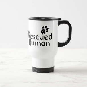 Mug De Voyage Amoureux des chiens humain secouru