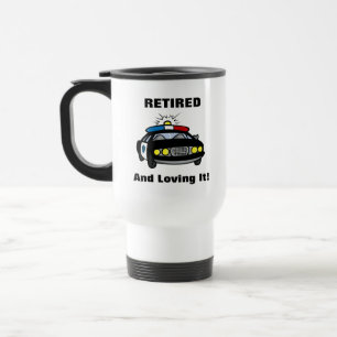 Mug De Voyage Amusant policier retraité / chef de police voyage 
