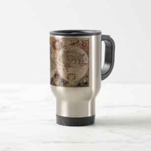Mug De Voyage Ancienne carte cartographique