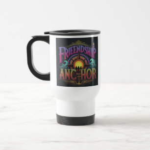 Mug De Voyage "Ancre d'amitié" Canette de café de voyage.