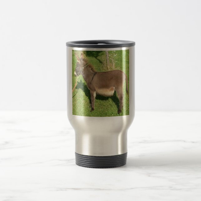 Mug De Voyage Âne avec la ceinture dans le cou (Centre)