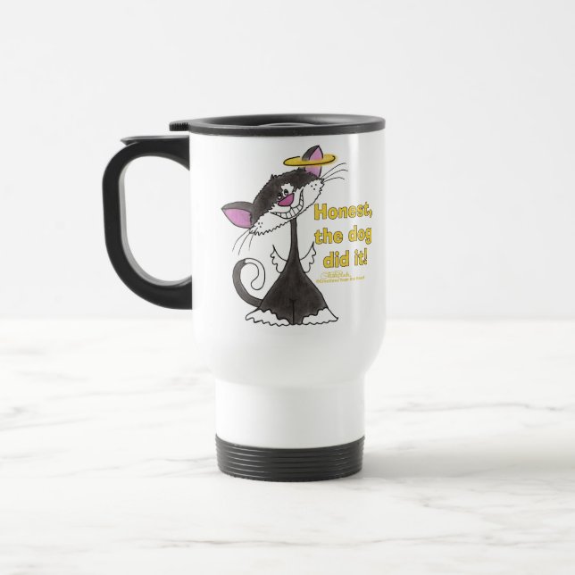 Mug De Voyage Ange de chat (Gauche)