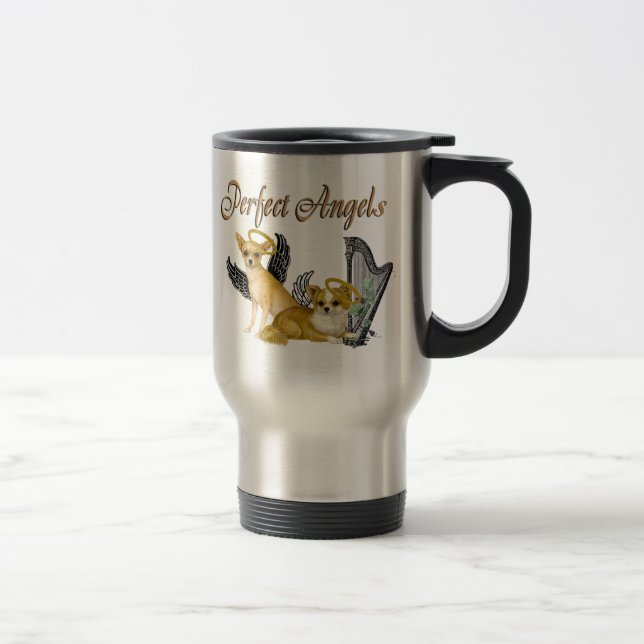 Mug De Voyage Anges parfaits de chiwawa (Droit)