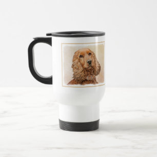 Mug De Voyage Anglais Cocker Peinture Espagnole - Art Chien orig