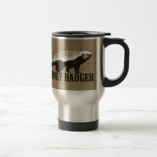 Mug De Voyage Animal sauvage de blaireau de miel