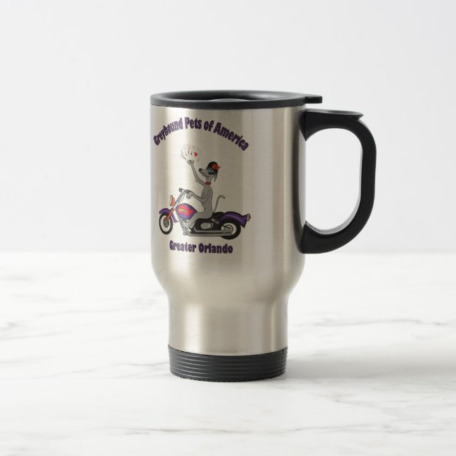 Mug De Voyage ANIMAUX FAMILIERS de LÉVRIER de l'AMÉRIQUE (Droit)