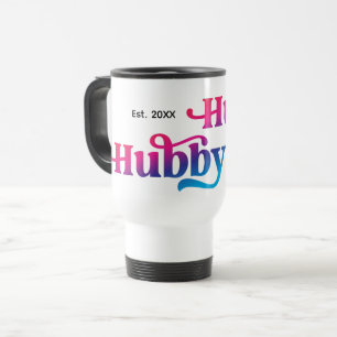 Mug De Voyage Anniversaire de Mariage Couple Marié Couleurs Pers