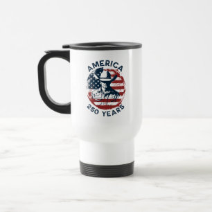 Mug De Voyage Anniversaire des 250 ans d'Amérique Cowboy 1776-20