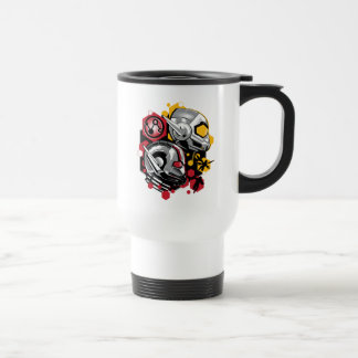 Mug De Voyage Ant Man et The Wasp| Icônes de casque hexagonales