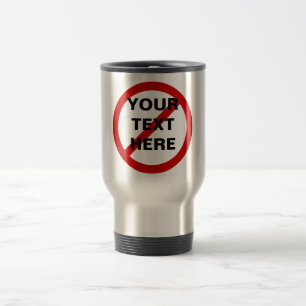 Mug De Voyage Anti- cercle de modèle avec la barre oblique